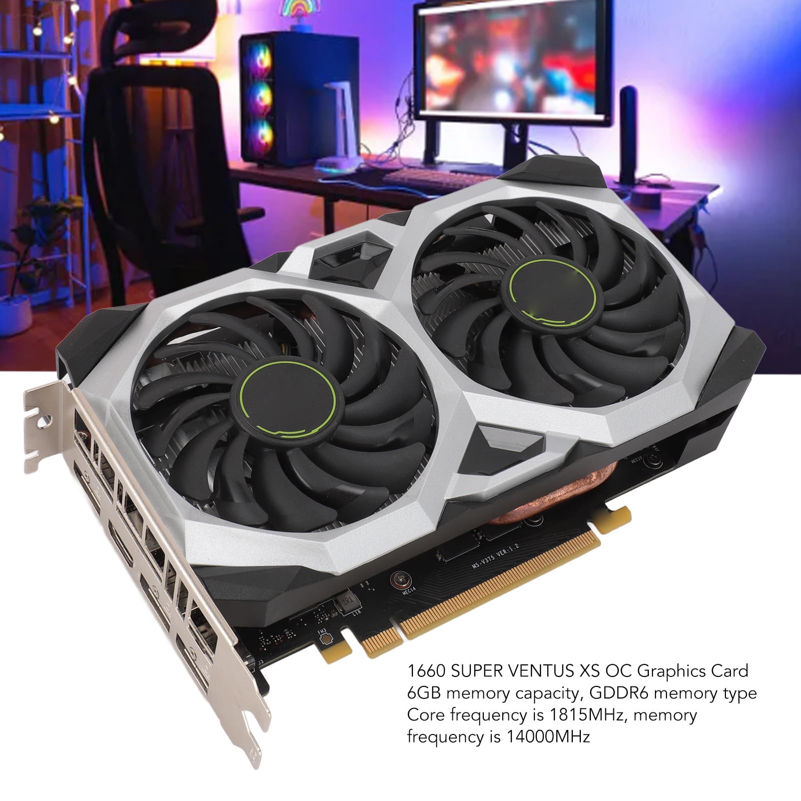 Amazon | 1660 6GBグラフィックカード、GDDR6 192ビットGPU、PCIE 3.0